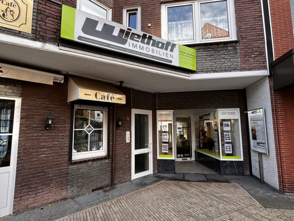 Ladenlokal Büro Immobilien Wiethoff Außenansicht